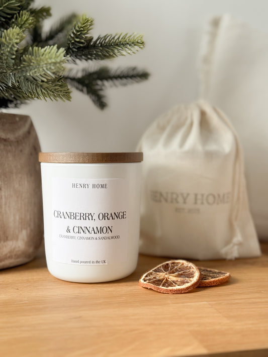 Cranberry, Orange & Cinnamon Candle