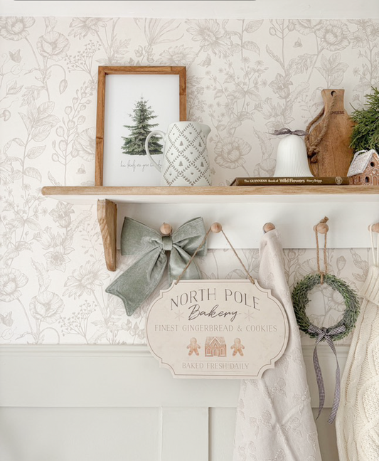 North Pole Bakery Hanging Sign