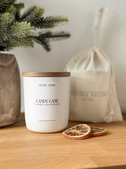 Candy Cane Candle